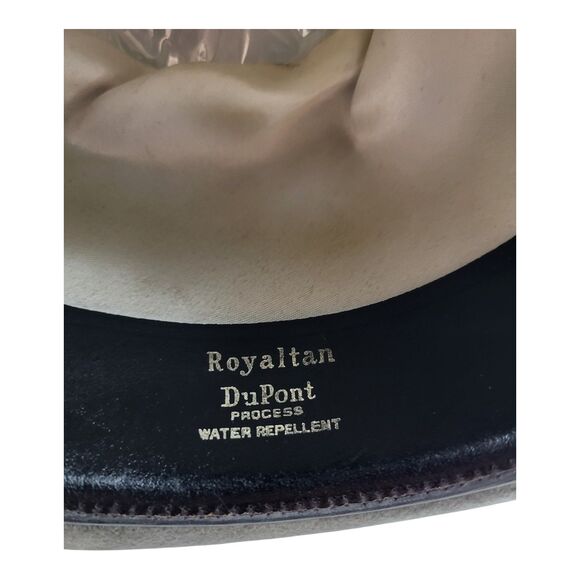 Vth Courtney Genuine Velour Fedora Royaltan DuPont Harry Levinson Mens Hat 7/8 - Picture 9 of 10